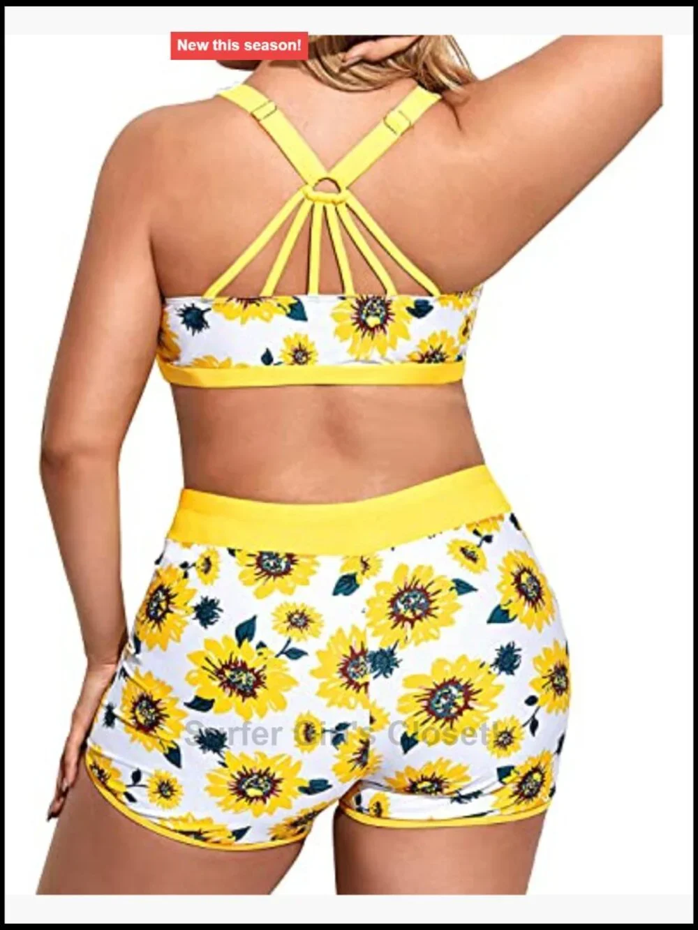 Plus Size 3 Piece Tankini Swimsuits Athletic Bathing Suits with Shorts